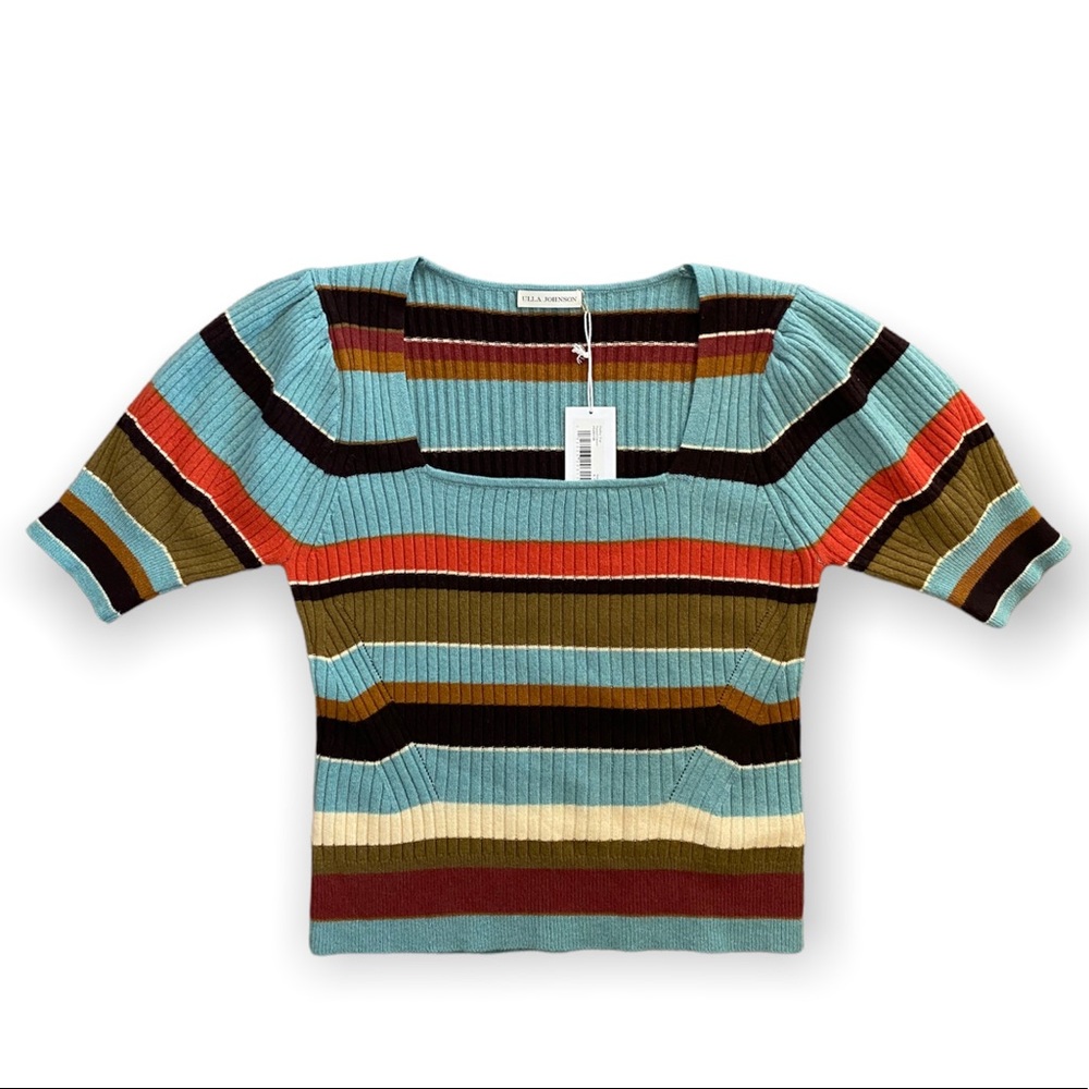 Ulla Johnson Hadley knit top in painted canyon. Size L